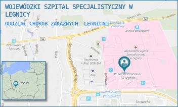 ODDZIAŁ CHORÓB ZAKAŹNYCH - WOJEWÓDZKI SZPITAL SPECJALISTYCZNY W LEGNICY - UL. JAROSŁAWA IWASZKIEWICZA 5, LEGNICA