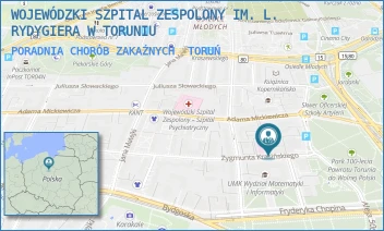 PORADNIA CHORÓB ZAKAŹNYCH - WOJEWÓDZKI SZPITAL ZESPOLONY IM. L. RYDYGIERA W TORUNIU - KRASIŃSKIEGO 4/4A,  TORUŃ