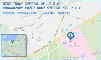 ODDZIAŁ OBSERWACYJNO - ZAKAŹNY - NOWY SZPITAL SPÓŁKA Z OGRANICZONĄ ODPOWIEDZIALNOŚCIĄ - WOJSKA POLSKIEGO 126,  ŚWIECIE