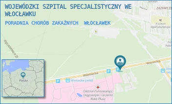 PORADNIA CHORÓB ZAKAŹNYCH - WOJEWÓDZKI SZPITAL SPECJALISTYCZNY WE WŁOCŁAWKU - WIENIECKA 49,  WŁOCŁAWEK