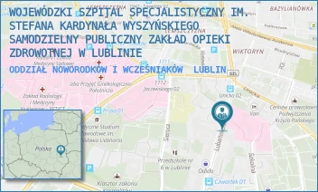 ODDZIAŁ NOWORODKÓW I WCZEŚNIAKÓW - WOJEWÓDZKI SZPITAL SPECJALISTYCZNY IM. STEFANA KARDYNAŁA WYSZYŃSKIEGO SAMODZIELNY PUBLICZNY ZAKŁAD OPIEKI ZDROWOTNEJ W LUBLINIE - LUBARTOWSKA 81,  LUBLIN