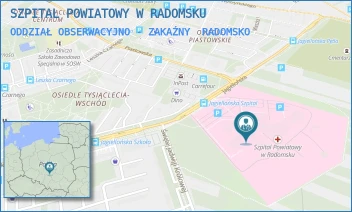 ODDZIAŁ OBSERWACYJNO - ZAKAŹNY - SZPITAL POWIATOWY W RADOMSKU - UL. JAGIELLOŃSKA 36,  RADOMSKO
