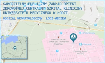 ODDZIAŁ NEONATOLOGCZNY - SAMODZIELNY PUBLICZNY ZAKŁAD OPIEKI ZDROWOTNEJ CENTRALNY SZPITAL KLINICZNY UNIWERSYTETU MEDYCZNEGO W ŁODZI - UL. POMORSKA 251,  ŁÓDŹ-WIDZEW