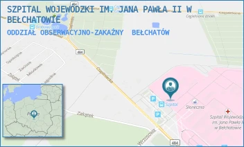 ODDZIAŁ OBSERWACYJNO-ZAKAŹNY - SZPITAL WOJEWÓDZKI IM. JANA PAWŁA II W BEŁCHATOWIE - UL. CZAPLINIECKA 123,  BEŁCHATÓW