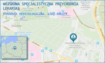 PORADNIA HEPATOLOGICZNA - WOJSKOWA SPECJALISTYCZNA PRZYCHODNIA LEKARSKA - UL. SPORNA 19/23,  ŁÓDŹ-BAŁUTY