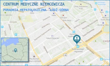 PORADNIA HEPATOLOGICZNA - CENTRUM MEDYCZNE NIEMCEWICZA - UL. JULIANA URSYNA NIEMCEWICZA 24,  ŁÓDŹ-GÓRNA