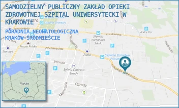 PORADNIA NEONATOLOGICZNA - SAMODZIELNY PUBLICZNY ZAKŁAD OPIEKI ZDROWOTNEJ SZPITAL UNIWERSYTECKI W KRAKOWIE - UL. KOPERNIKA 23, KRAKÓW-ŚRÓDMIEŚCIE