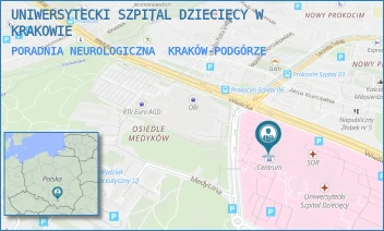 PORADNIA NEUROLOGICZNA - UNIWERSYTECKI SZPITAL DZIECIĘCY W KRAKOWIE - UL. WIELICKA 265,  KRAKÓW-PODGÓRZE