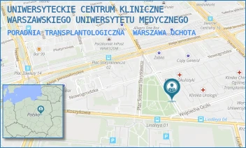 PORADNIA TRANSPLANTOLOGICZNA - UNIWERSYTECKIE CENTRUM KLINICZNE WARSZAWSKIEGO UNIWERSYTETU MEDYCZNEGO - WILLIAMA HEERLEINA LINDLEYA 4, WARSZAWA OCHOTA