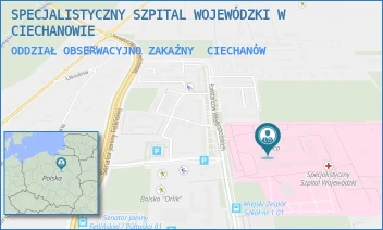 ODDZIAŁ OBSERWACYJNO ZAKAŹNY - SPECJALISTYCZNY SZPITAL WOJEWÓDZKI W CIECHANOWIE - POWST. WIELKOPOLSKICH 2, CIECHANÓW