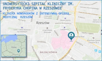 KLINIKA NOWORODKÓW Z INTENSYWNĄ OPIEKĄ MEDYCZNĄ - UNIWERSYTECKI SZPITAL KLINICZNY IM. FRYDERYKA CHOPINA W RZESZOWIE - UL. CHOPINA 2,  RZESZÓW