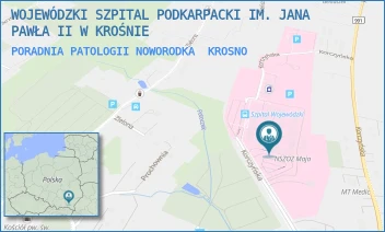 PORADNIA PATOLOGII NOWORODKA - WOJEWÓDZKI SZPITAL PODKARPACKI IM. JANA PAWŁA II W KROŚNIE - UL. KORCZYŃSKA 57, KROSNO