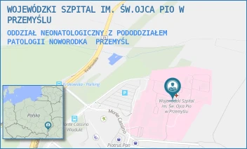 ODDZIAŁ NEONATOLOGICZNY Z PODODDZIAŁEM PATOLOGII NOWORODKA - WOJEWÓDZKI SZPITAL IM. ŚW.OJCA PIO W PRZEMYŚLU - UL. MONTE CASSINO 18,  PRZEMYŚL