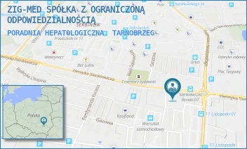 PORADNIA HEPATOLOGICZNA - ZIG-MED SPÓŁKA Z OGRANICZONĄ ODPOWIEDZIALNOŚCIĄ - UL. HENRYKA SIENKIEWICZA 64,  TARNOBRZEG