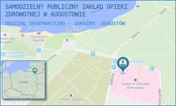 ODDZIAŁ OBSERWACYJNO - ZAKAŹNY - SAMODZIELNY PUBLICZNY ZAKŁAD OPIEKI ZDROWOTNEJ W AUGUSTOWIE - SZPITALNA 12,  AUGUSTÓW