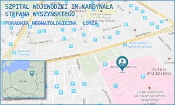 PORADNIA NEONATOLOGICZNA - SZPITAL WOJEWÓDZKI IM.KARDYNAŁA STEFANA WYSZYŃSKIEGO - MARSZ. JÓZEFA PIŁSUDSKIEGO 11,  ŁOMŻA