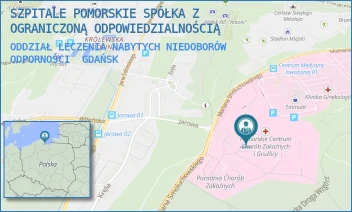 ODDZIAŁ LECZENIA NABYTYCH NIEDOBORÓW ODPORNOŚCI - SZPITALE POMORSKIE SPÓŁKA Z OGRANICZONĄ ODPOWIEDZIALNOŚCIĄ - MARIANA SMOLUCHOWSKIEGO 18, GDAŃSK