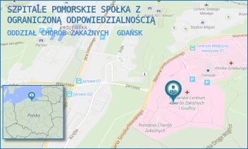 ODDZIAŁ CHORÓB ZAKAŹNYCH - SZPITALE POMORSKIE SPÓŁKA Z OGRANICZONĄ ODPOWIEDZIALNOŚCIĄ - MARIANA SMOLUCHOWSKIEGO 18, GDAŃSK
