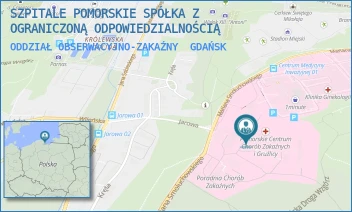 ODDZIAŁ OBSERWACYJNO-ZAKAŹNY - SZPITALE POMORSKIE SPÓŁKA Z OGRANICZONĄ ODPOWIEDZIALNOŚCIĄ - MARIANA SMOLUCHOWSKIEGO 18, GDAŃSK