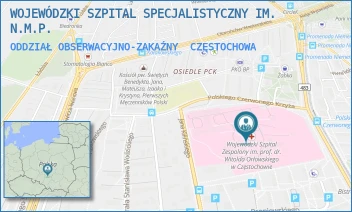 ODDZIAŁ OBSERWACYJNO-ZAKAŹNY - WOJEWÓDZKI SZPITAL SPECJALISTYCZNY IM. N.M.P. - UL. POLSKIEGO CZERWONEGO KRZYŻA 7, CZĘSTOCHOWA