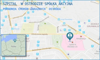 PORADNIA CHORÓB ZAKAŹNYCH - SZPITAL W OSTRÓDZIE SPÓŁKA AKCYJNA - JAGIEŁLY 1, OSTRÓDA