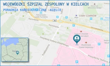 PORADNIA KARDIOLOGICZNA - WOJEWÓDZKI SZPITAL ZESPOLONY W KIELCACH - GRUNWALDZKA 45,  KIELCE