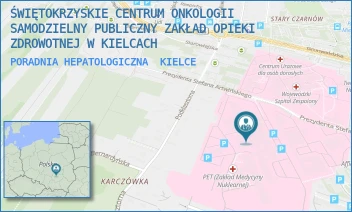 PORADNIA HEPATOLOGICZNA - ŚWIĘTOKRZYSKIE CENTRUM ONKOLOGII SAMODZIELNY PUBLICZNY ZAKŁAD OPIEKI ZDROWOTNEJ W KIELCACH - ARTWIŃSKIEGO 3,  KIELCE