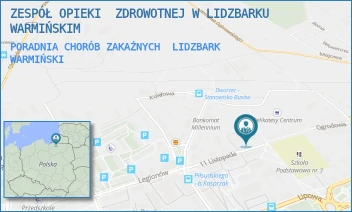 PORADNIA CHORÓB ZAKAŹNYCH - ZESPÓŁ OPIEKI  ZDROWOTNEJ W LIDZBARKU WARMIŃSKIM - 11-GO LISTOPADA 15,  LIDZBARK WARMIŃSKI
