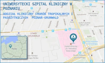 ODDZIAŁ KLINICZNY CHORÓB TROPIKALNYCH I PASOŻYTNICZYCH - UNIWERSYTECKI SZPITAL KLINICZNY W POZNANIU - PRZYBYSZEWSKIEGO 49,  POZNAŃ-GRUNWALD