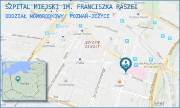 ODDZIAŁ NOWORODKOWY - SZPITAL MIEJSKI IM. FRANCISZKA RASZEI - MICKIEWICZA 2,  POZNAŃ-JEŻYCE